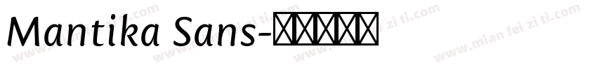 Mantika Sans字体转换